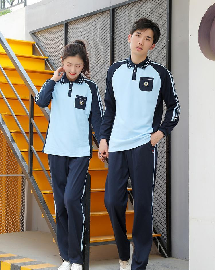 雾绡南宁市校服秋季长袖学生运动服小学初中高中南宁新希望定制版秋季