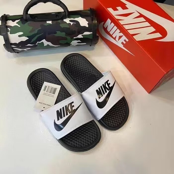 运动拖鞋男潮牌ins个性夏季外穿一字拖女防臭户外情侣凉拖乔6白灰36