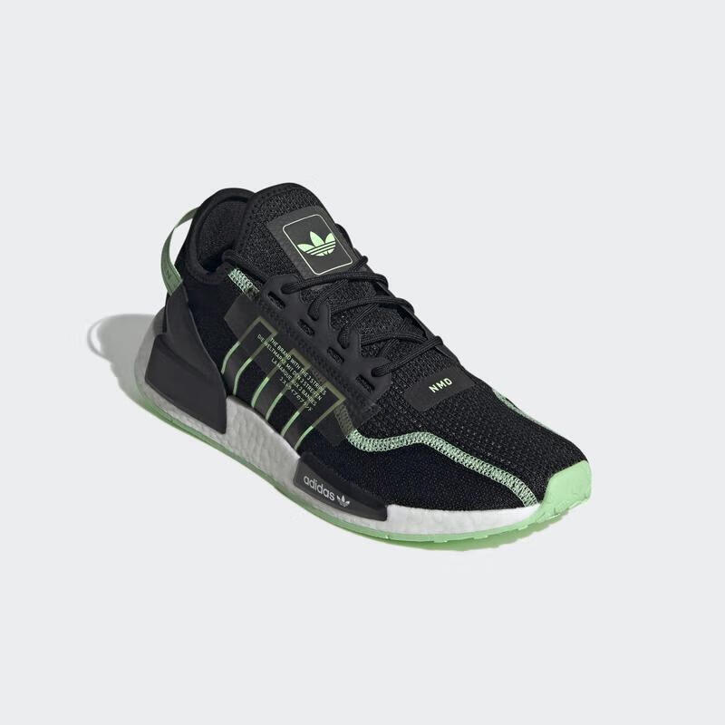 阿迪达斯adidas 男鞋 新款nmd_r1 v2缓震透气舒适 运动休闲跑步鞋男