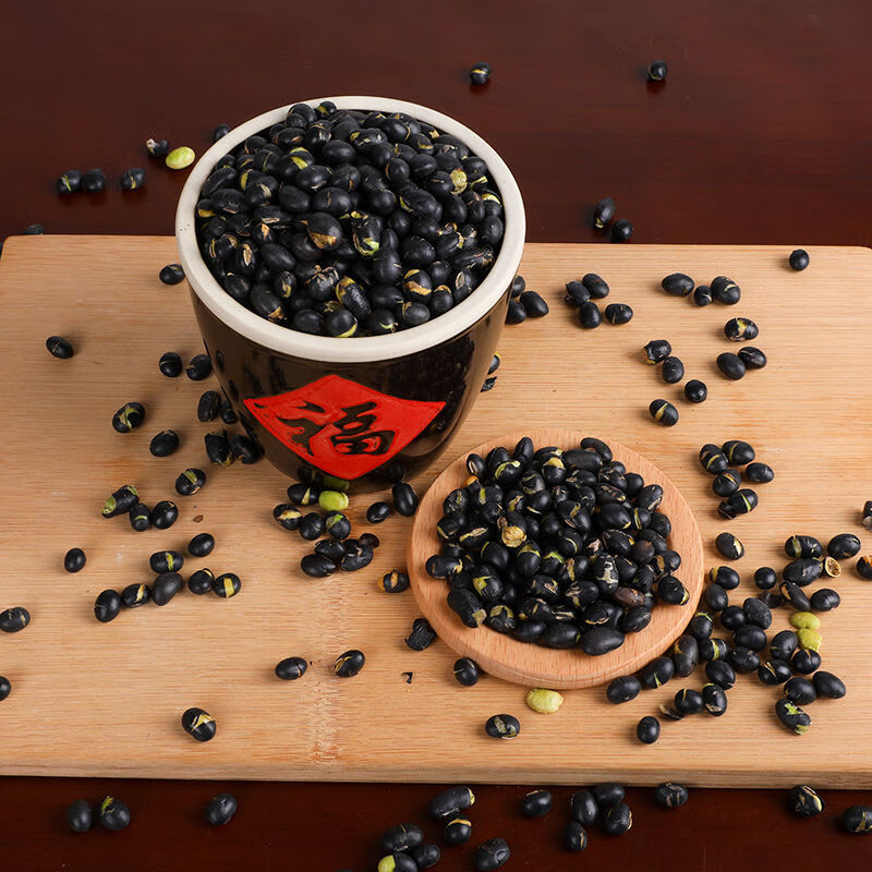 黑豆五香黑豆小黑豆粗粮农家自产香酥五香黑豆 香酥小黑豆1000克