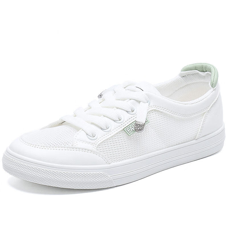 好质量小白鞋女款网面透气2021年新款百搭平底款白鞋休闲运动有运费险