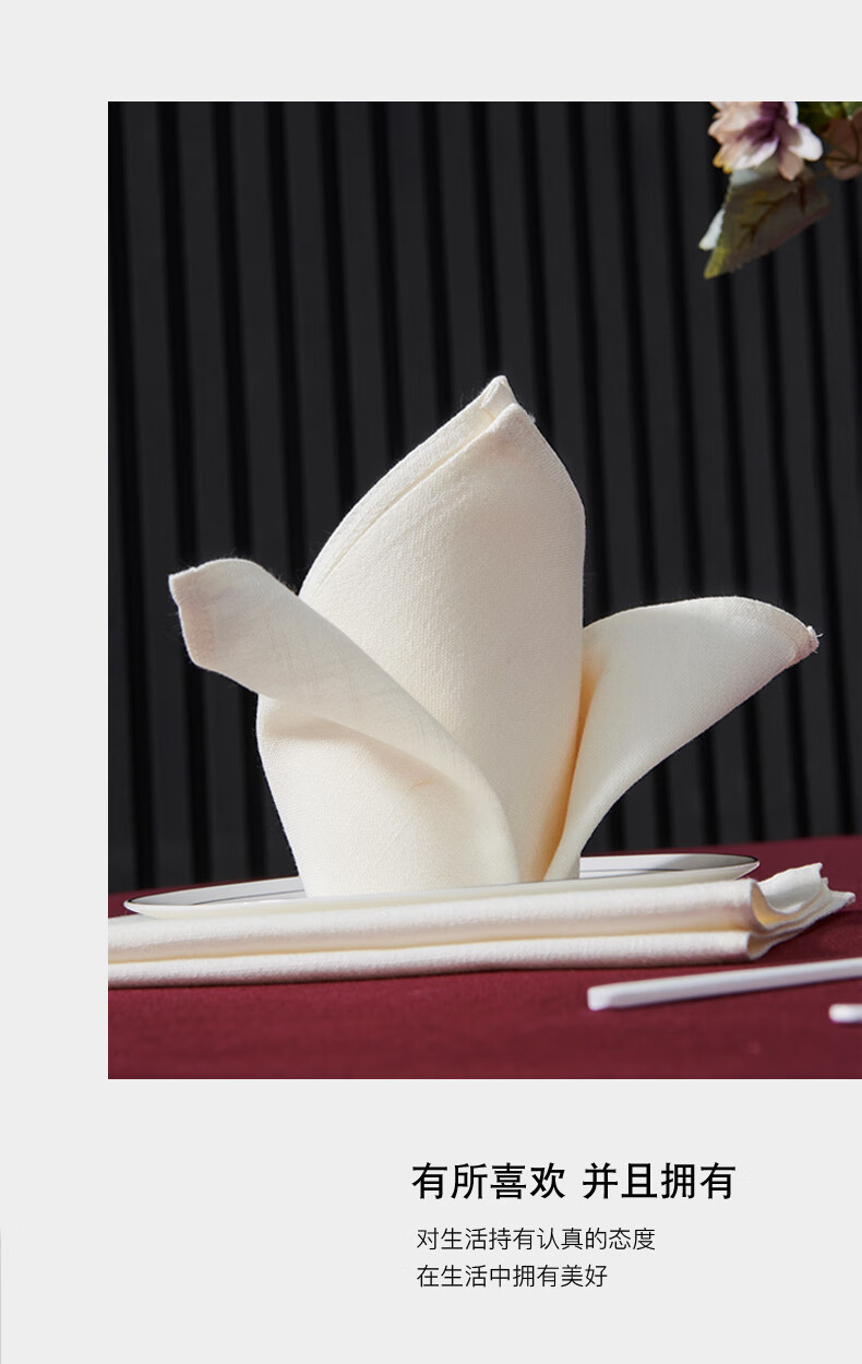 餐巾折花皇冠图片