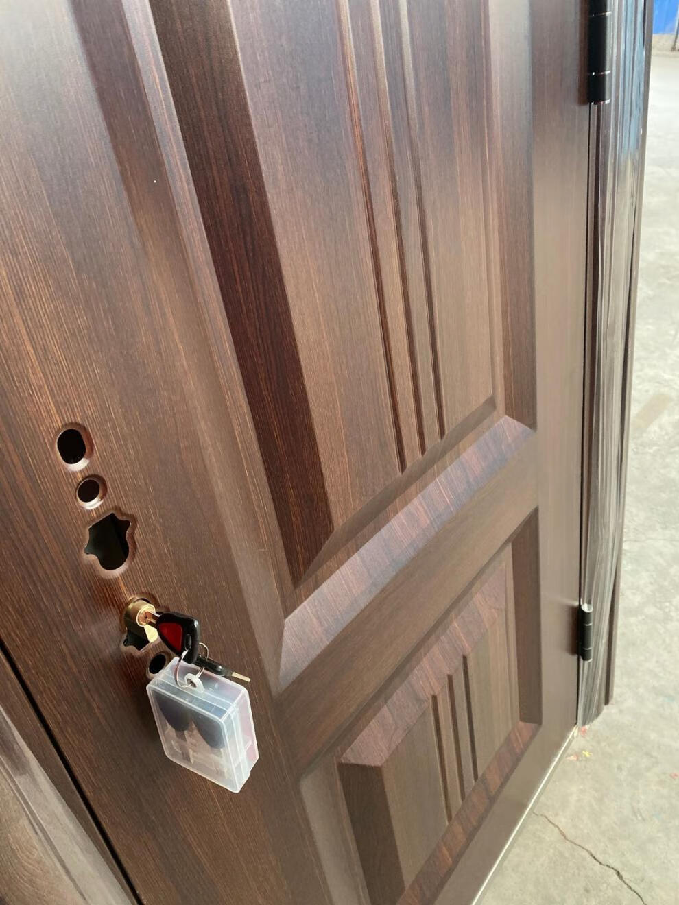 防盗门家用加厚入户门木纹九公分进户门安全门防晒钢质门定制 外包边