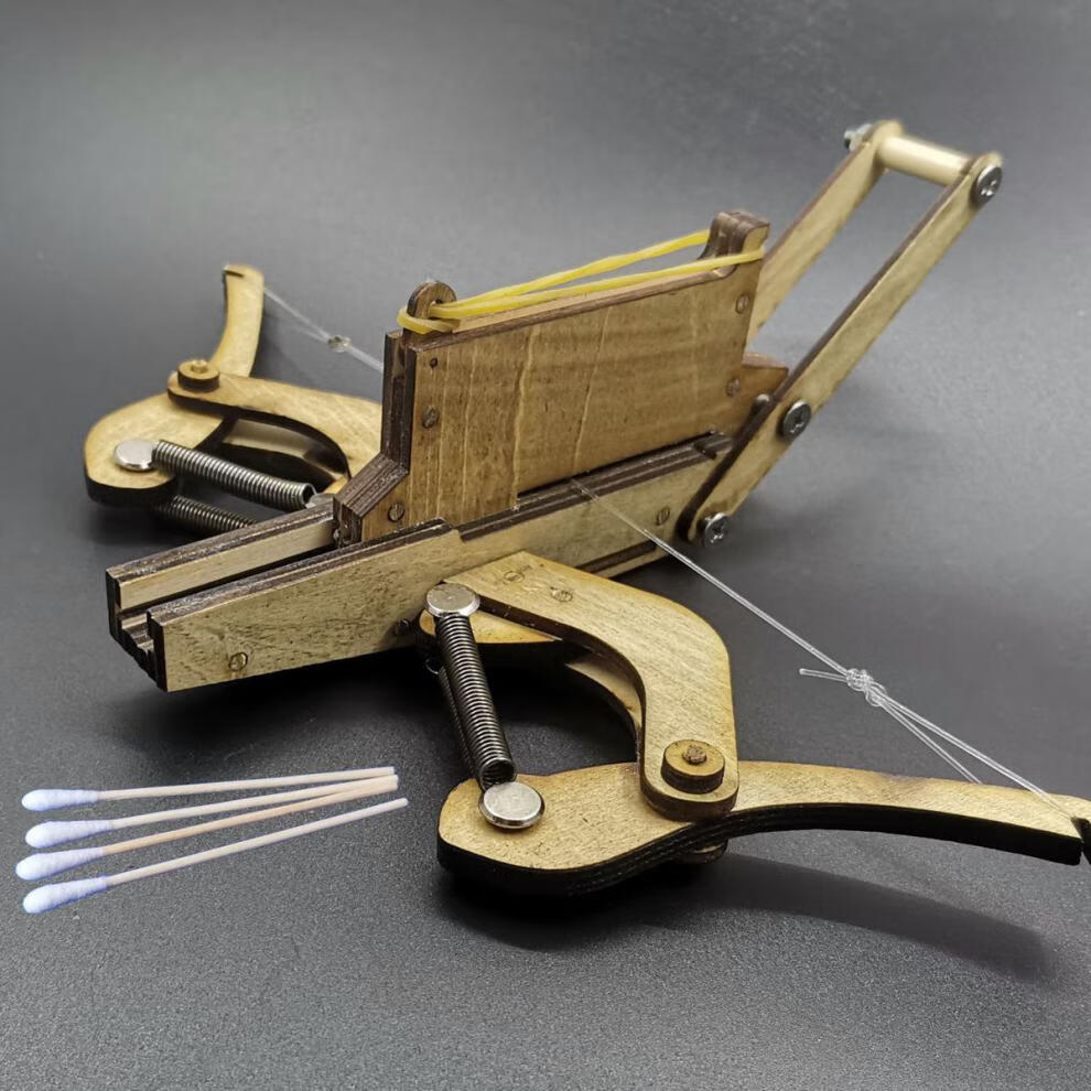 小郎人诸葛连驽驽箭十字驽儿童玩具手工软胶木制箭子互动玩具