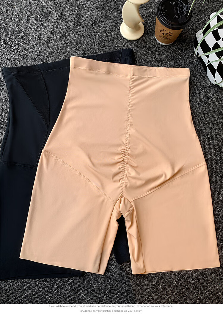 希酱欧尼夏季薄款高腰弹力打底裤大码胖mm束腰提臀显瘦收腹裤女黑色m