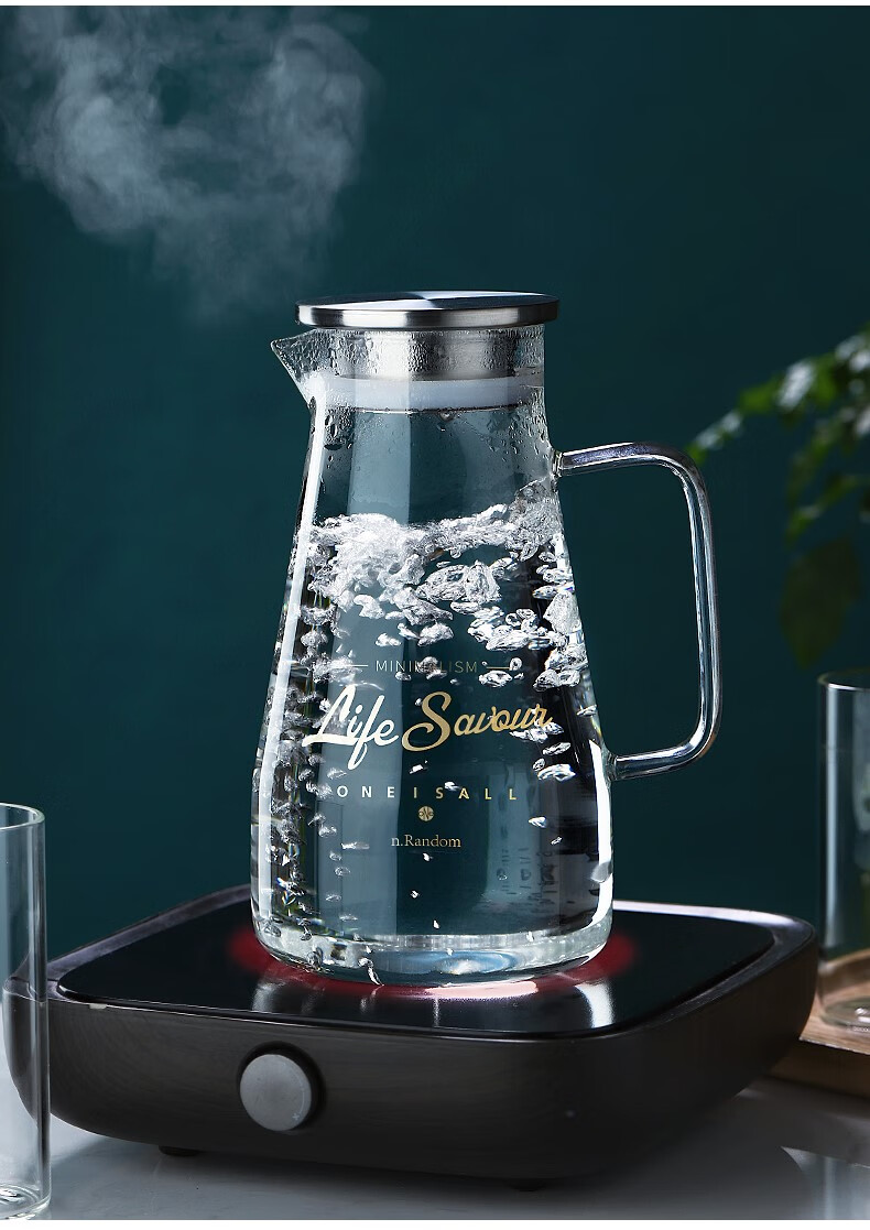 装豆浆的容器 凉水杯玻璃超大容量冷水壶家用装水容器透明扎壶豆浆储