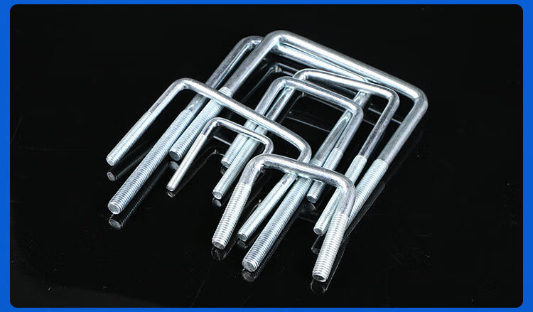 千石m6镀锌方型卡直角u形螺栓加长u型螺丝u型卡u型方卡管卡扣管夹管箍