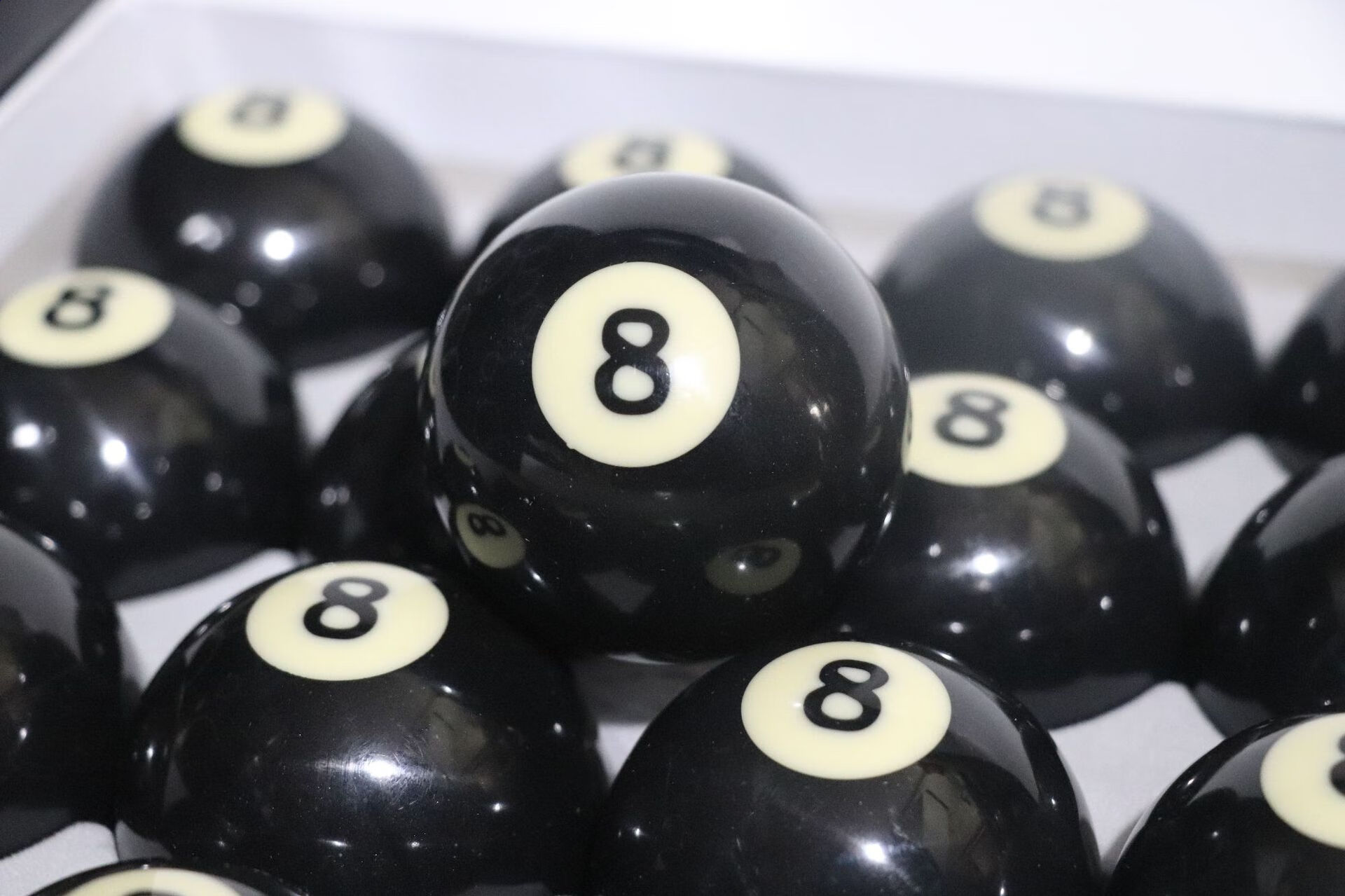 57母球台球白球小号母球黑8球子零卖桌球子散卖单个黑八台球子57黑八