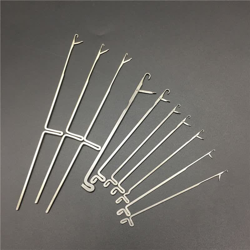 钩针编织工具套装带舌藏线头钩针修补毛衣针毛线口舌勾针三通针长款14