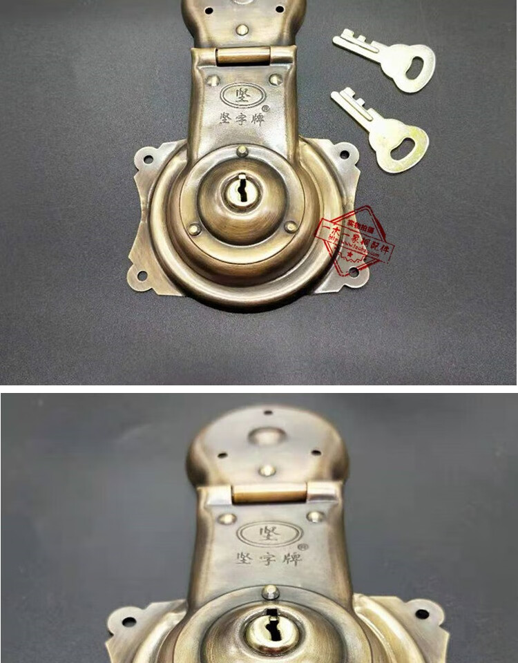 樟木箱的铜配件樟木箱铜配件传统老式箱锁箱扣明清中式仿古纯铜锁扣