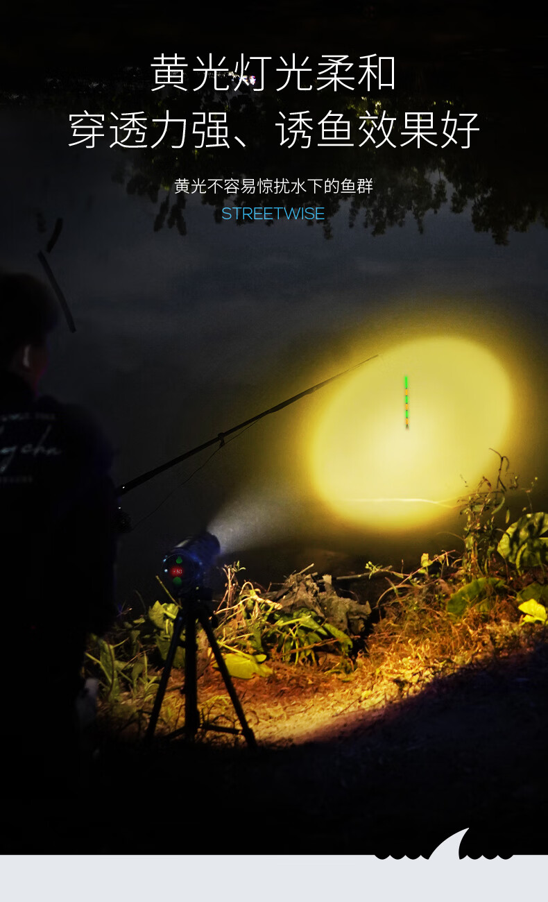 开拓顶点钓鱼灯同款夜钓灯激光大炮顶点夜钓灯夜钓灯激光炮钓鱼专用