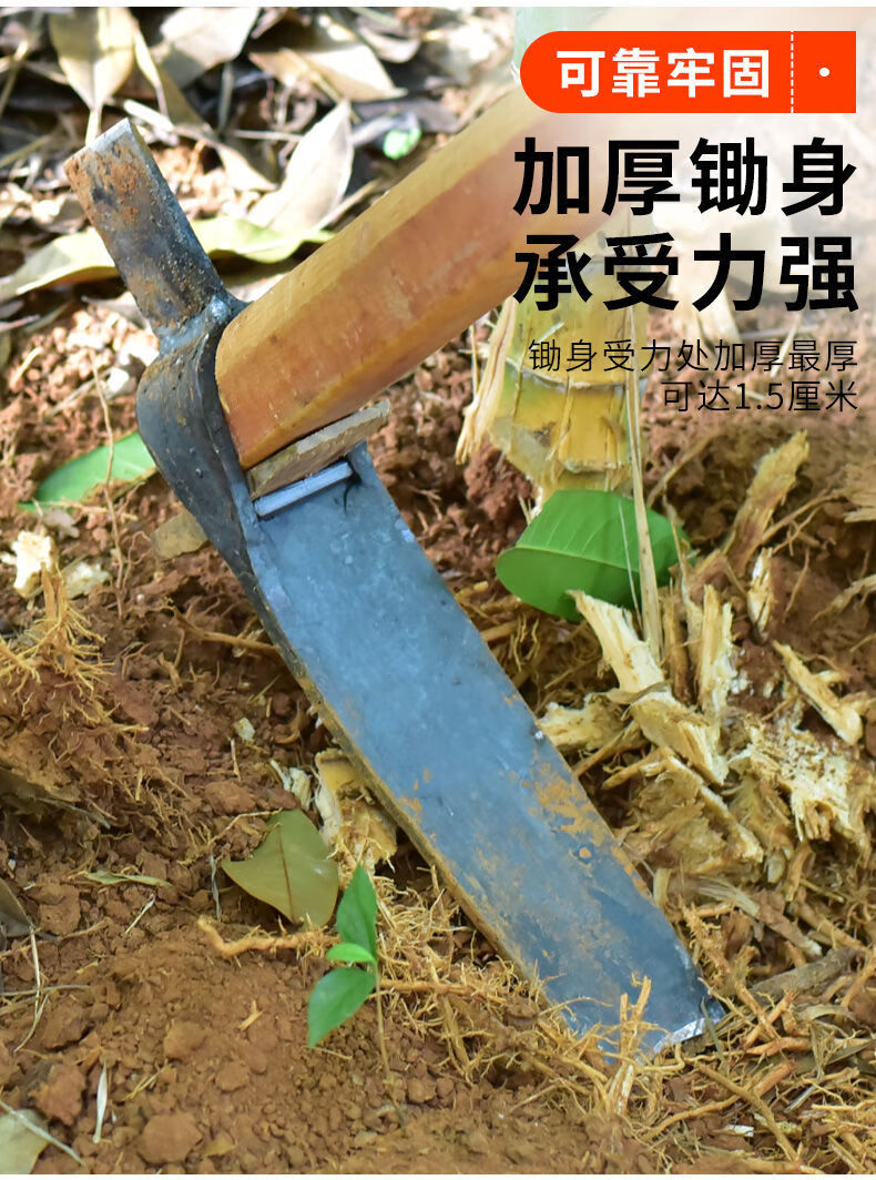 界梁山挖冬笋专用锄头挖笋神器家用老式种菜挖地翻土多功能农具工具