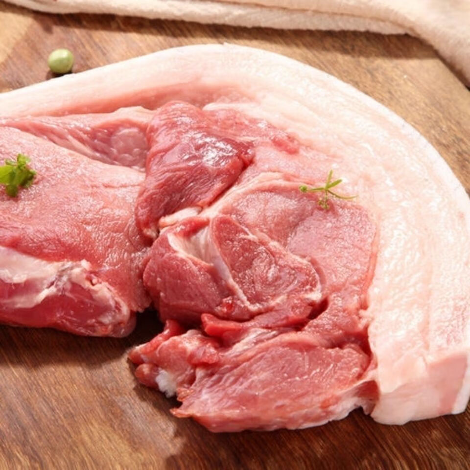 生鲜猪肉带皮后上肉前上肉前腿肉后上腿肉五花肉两片装20斤广纳力驰带