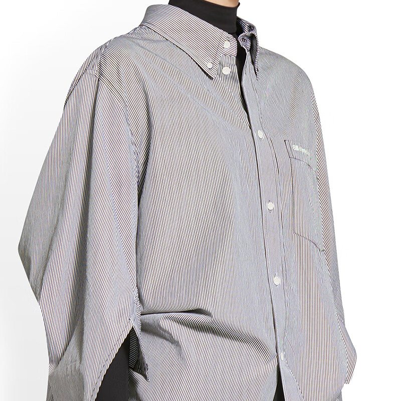 【包税】balenciaga/巴黎世家 22年秋冬新款 女士黑白条纹纯棉饰有