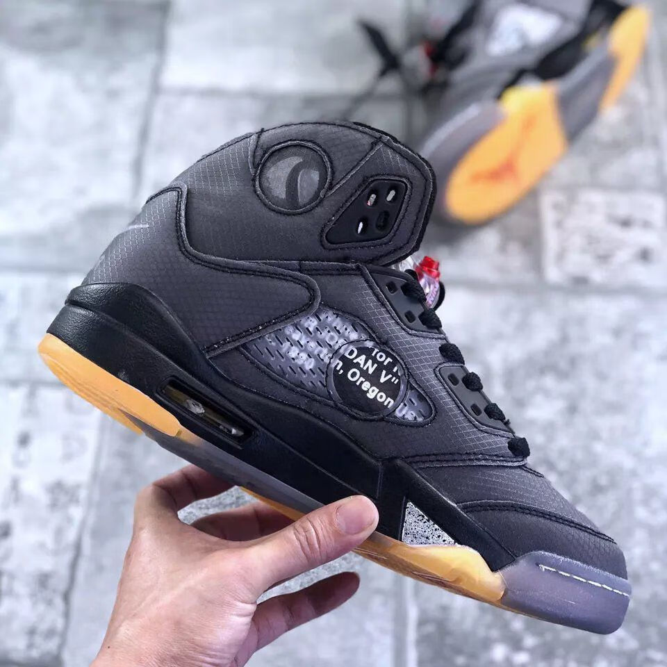 纯原travis scott x air 5 黑蝉翼 aj5代复古休闲文化篮球鞋 36【图片