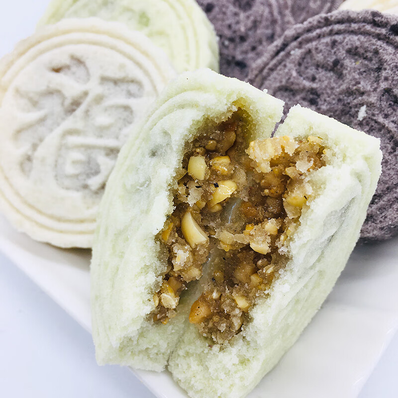 广西容县特产糯米饼印饼糕点传统零食年货佳香大心夹心花生馅米饼1袋