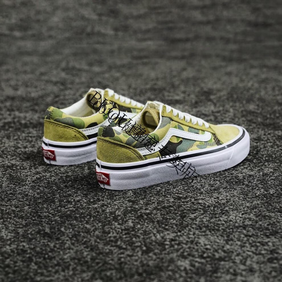 【官方自营旗舰店】莆田纯原联名bape猿人头联名棕色迷彩休闲板鞋男