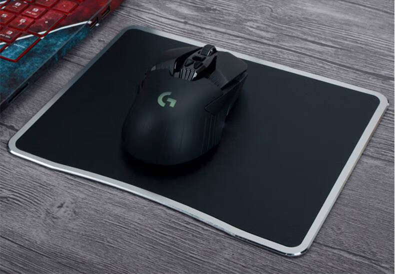 外星人金属鼠标垫 戴尔外星人铝合金超大电竞游戏鼠标垫铝制硬金属小