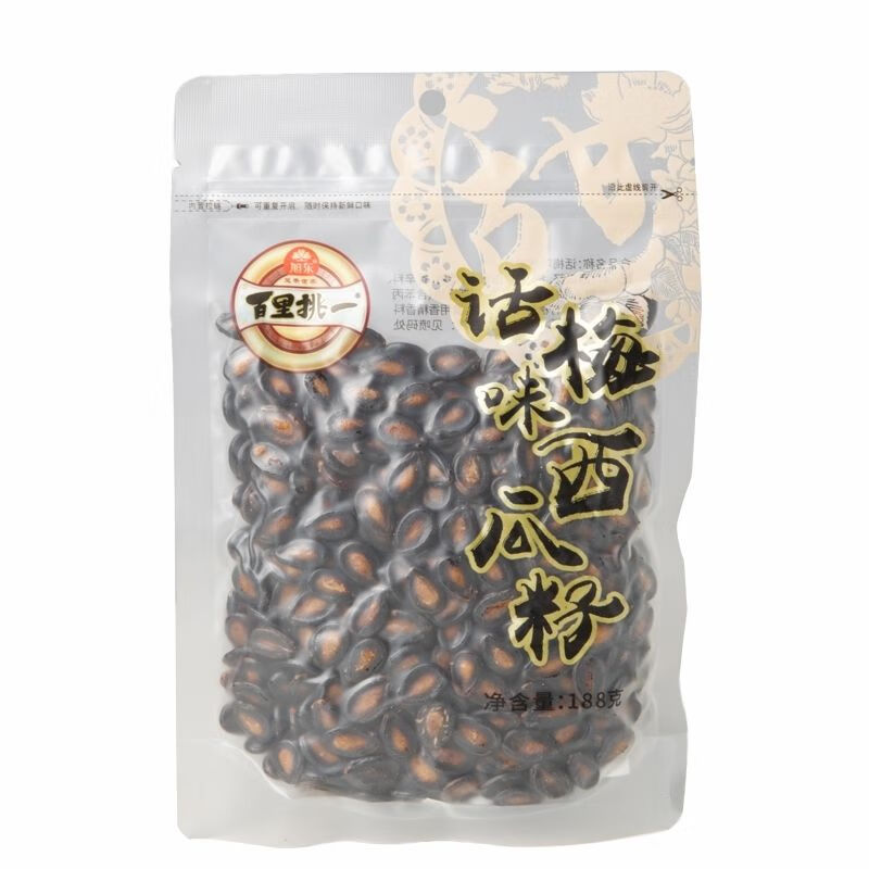 旭东话梅味瓜子旭东话梅味大包西瓜籽西瓜子百里挑一188g袋多规格粒含