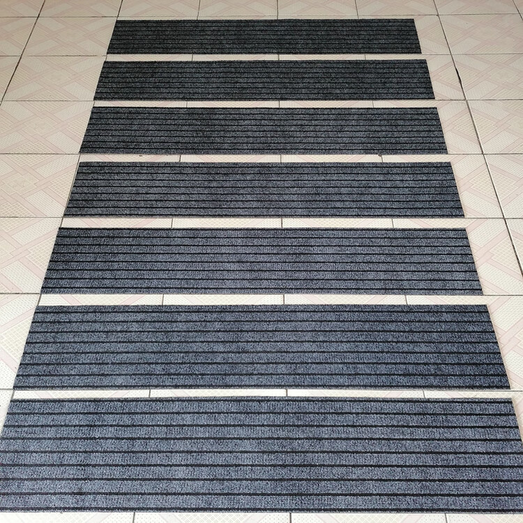 室外台阶防滑垫定做加厚双条纹楼梯垫酒店进门室外台阶长条防滑地垫
