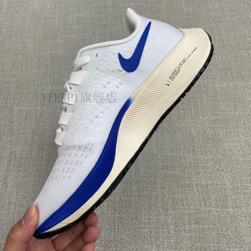 耐nai克kei1高品质登月飞马37白蓝情侣休闲跑鞋女透气减震运动鞋男