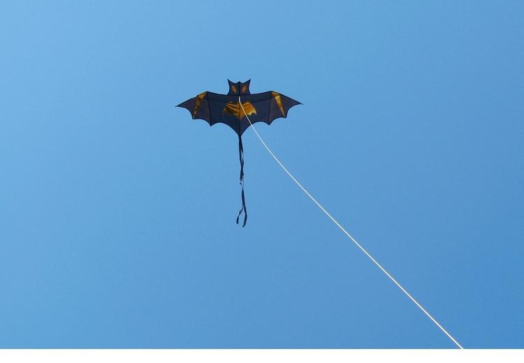 定制风筝儿童2022蝙蝠风筝微风好飞易飞推荐大型风筝线轮新式kk红蝙蝠