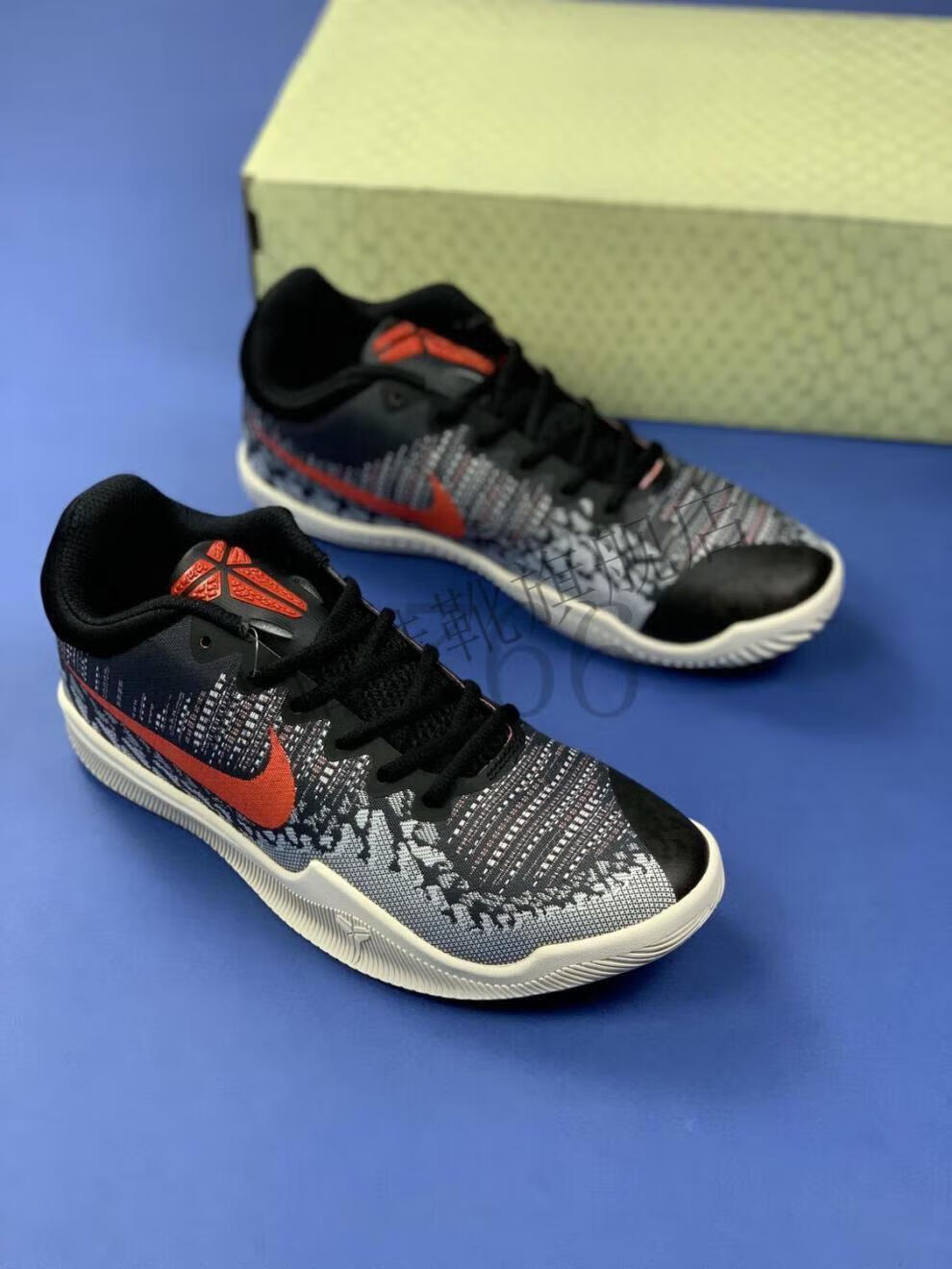 莆田定制球鞋mamba rage曼巴精神4代黑红气垫耐磨实战篮球鞋男908974
