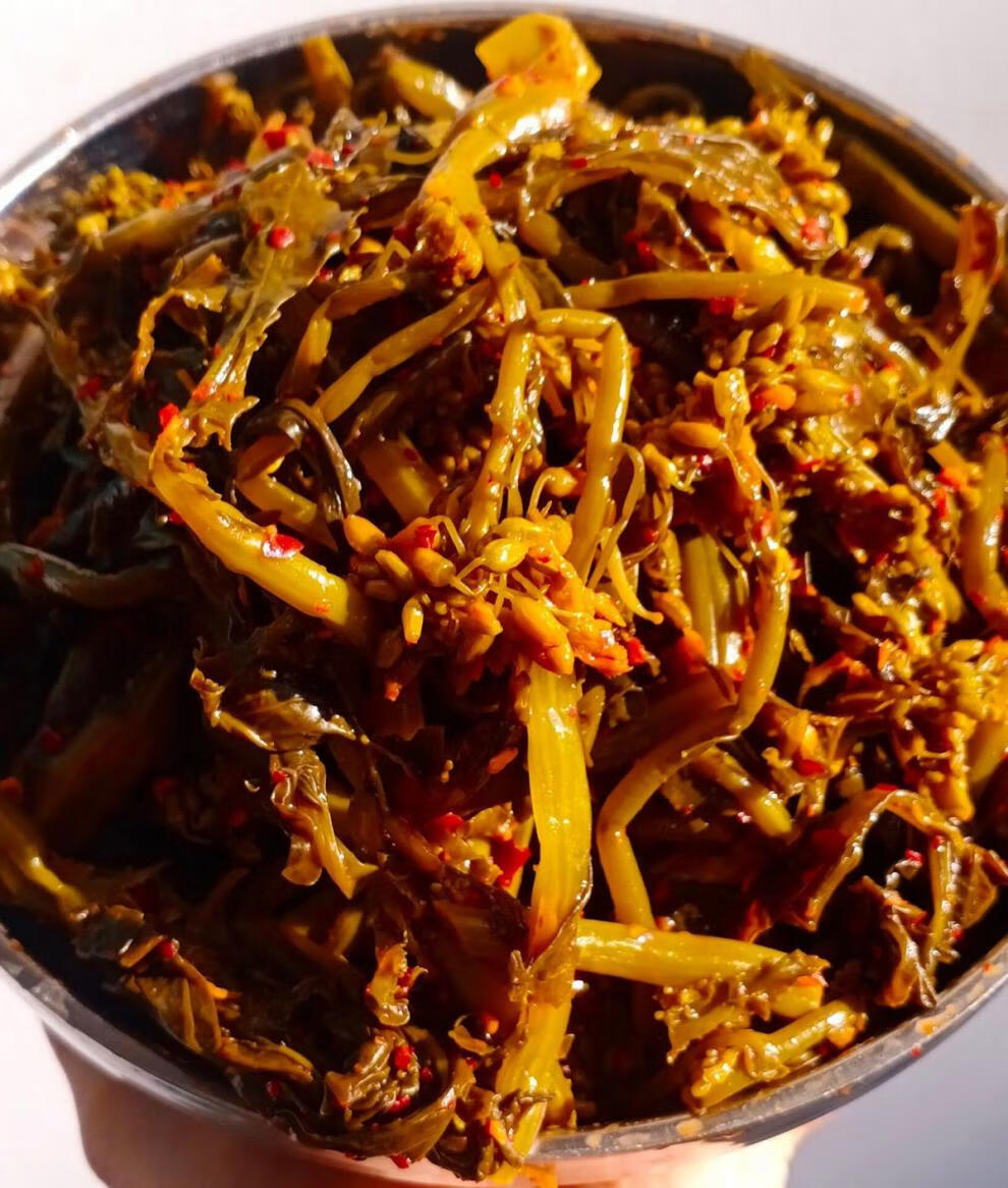 fghgf云南特产小吃临沧酸菜耿马傣族酸腌菜傣味菜花水淹菜腊腌菜下