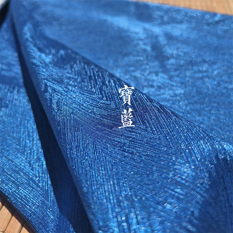 oloey人字纹纯色古风提花暗纹汉服明制上袄马面襦旗袍布料面料1白色半