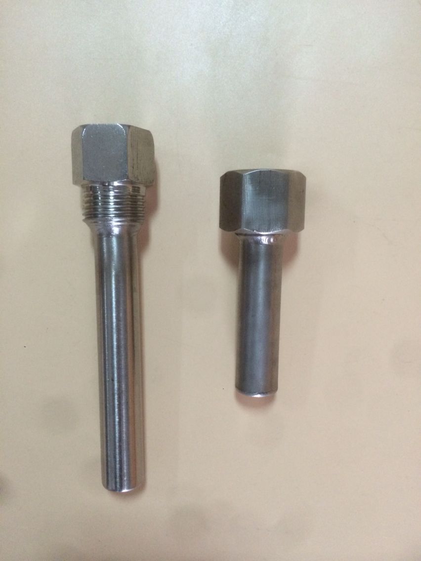 双金属温度计套管 不锈钢温度计套管 4分螺纹 可定制定制 内外4分50mm