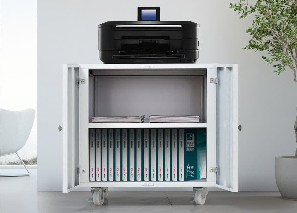放置柜打印机复印机柜落地打印柜放打印复印机底座工作台活动柜高600