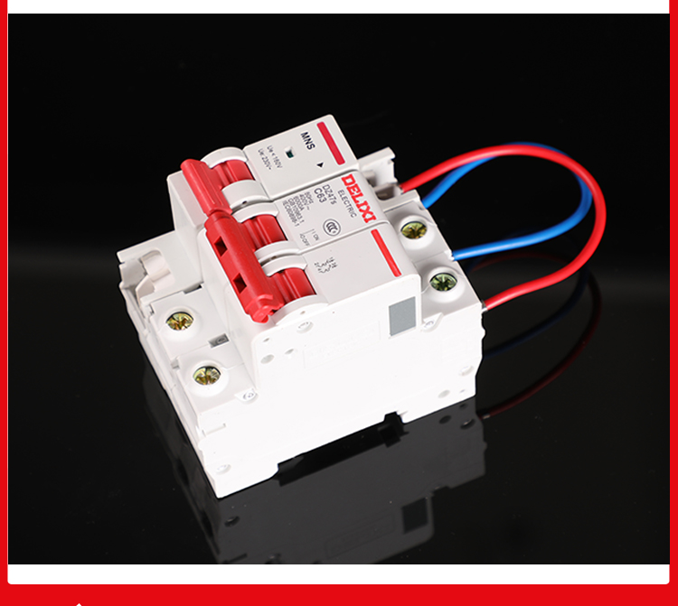 失压脱扣器2p63a家用自动跳闸开关c45停电手动合闸断路器 2p 50a