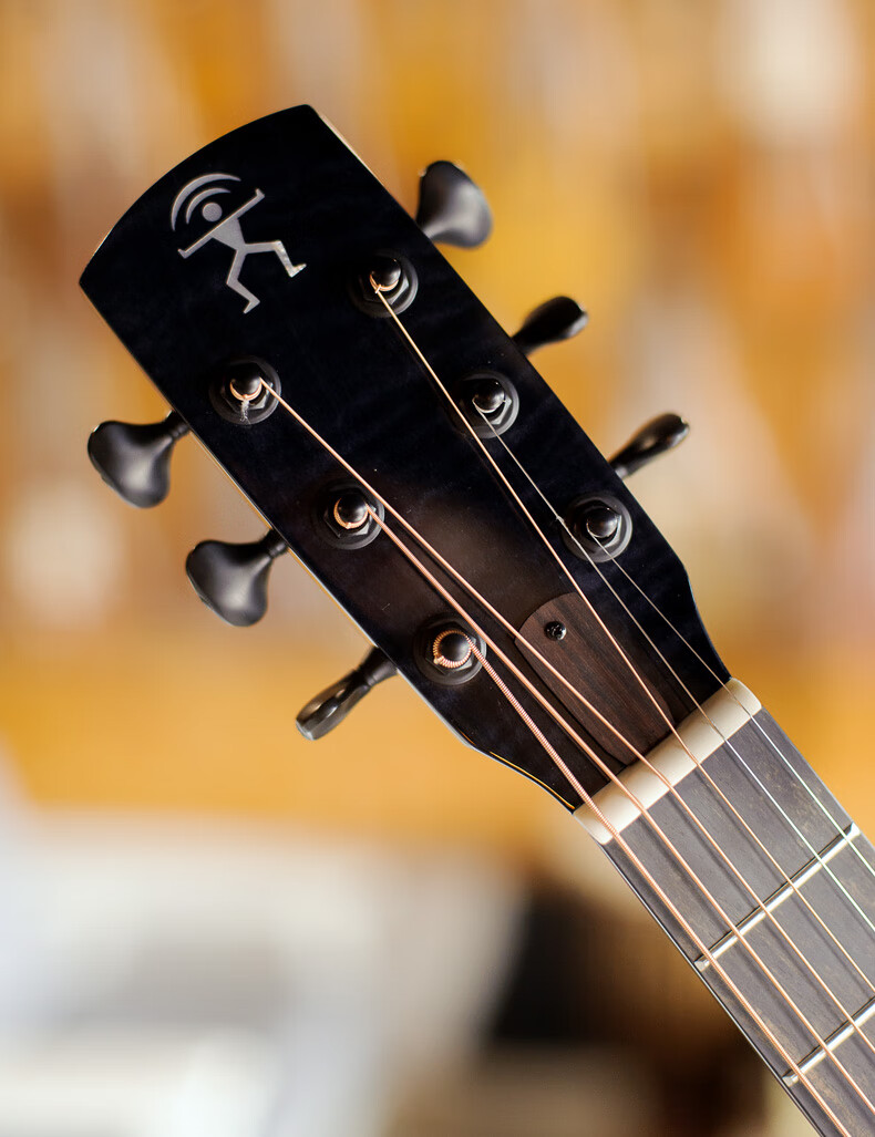 杉田健司彩虹人m77黑影纹枫木36寸民谣吉他旅行面单板小吉他成人定制