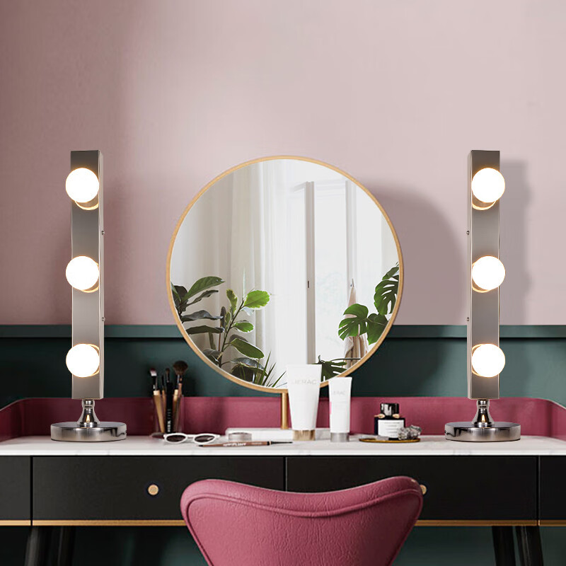 创森小米美容灯台式化妆灯网红直播led化妆室补光灯美容美甲梳妆三头