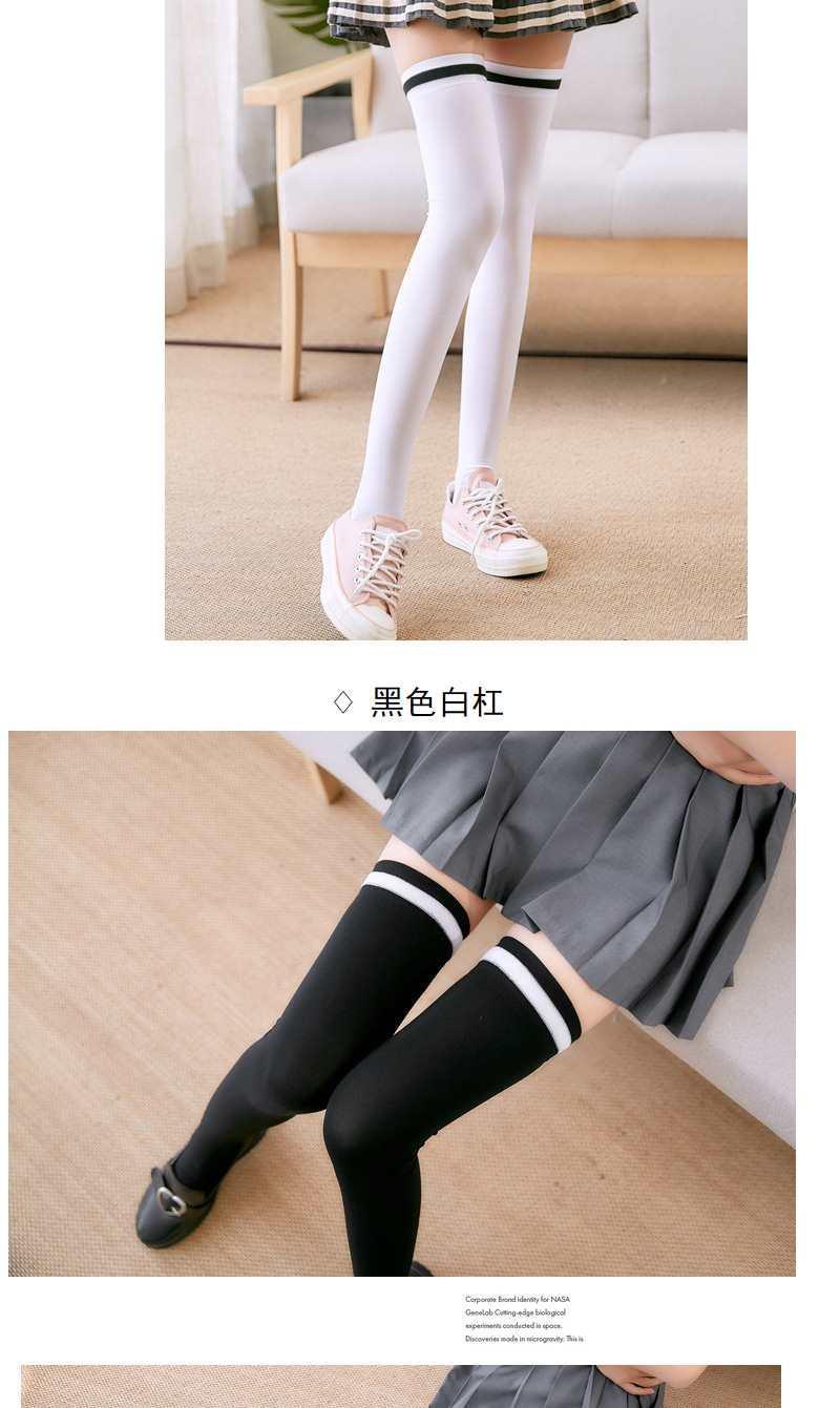 60少女生过膝白丝袜性感袜日系过膝袜萝莉cos学生白色丝袜女长筒袜