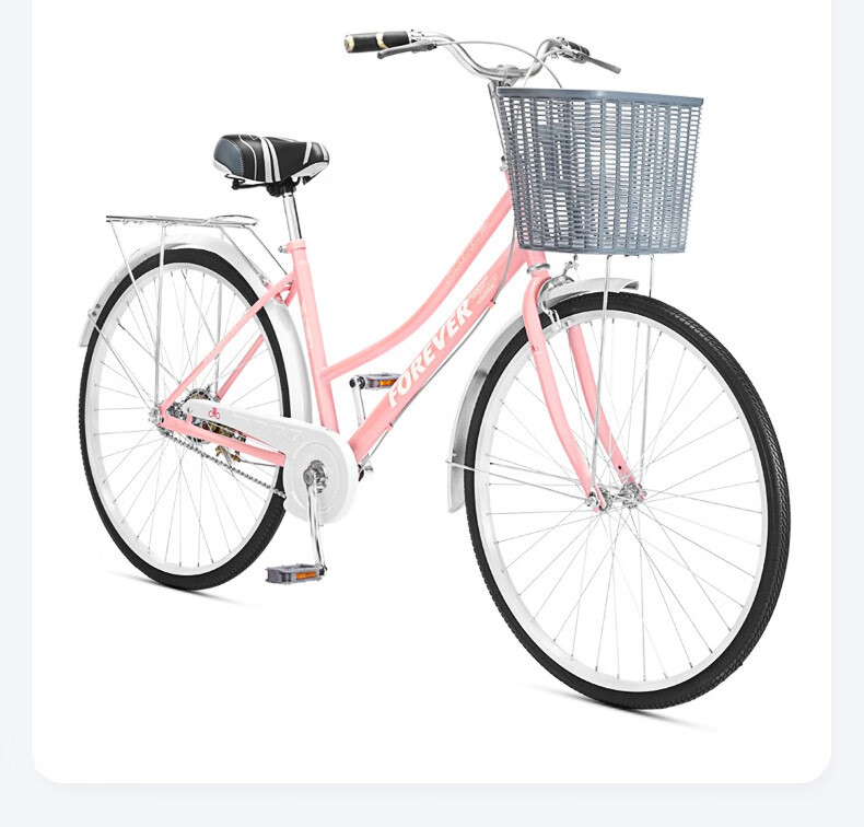 永久(forever) 自行车男女成人单速轻便通勤车青少年学生复古休闲大人