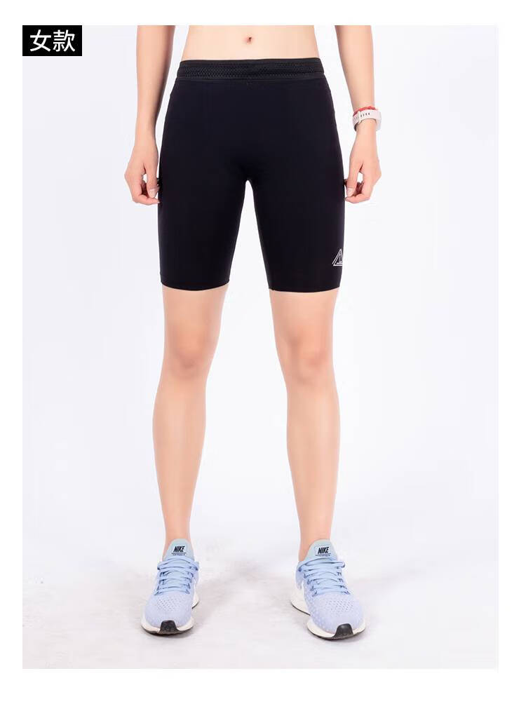 压缩裤男五分零阻力运动跑步马拉松越野健身口袋速干压缩内衬紧身五分