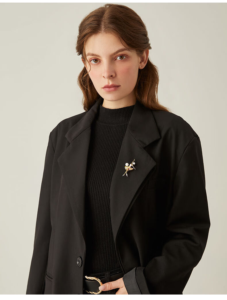 nice领口防走光扣小胸针女精致开衫毛衣别针扣针固定衣服胸花配饰依莲