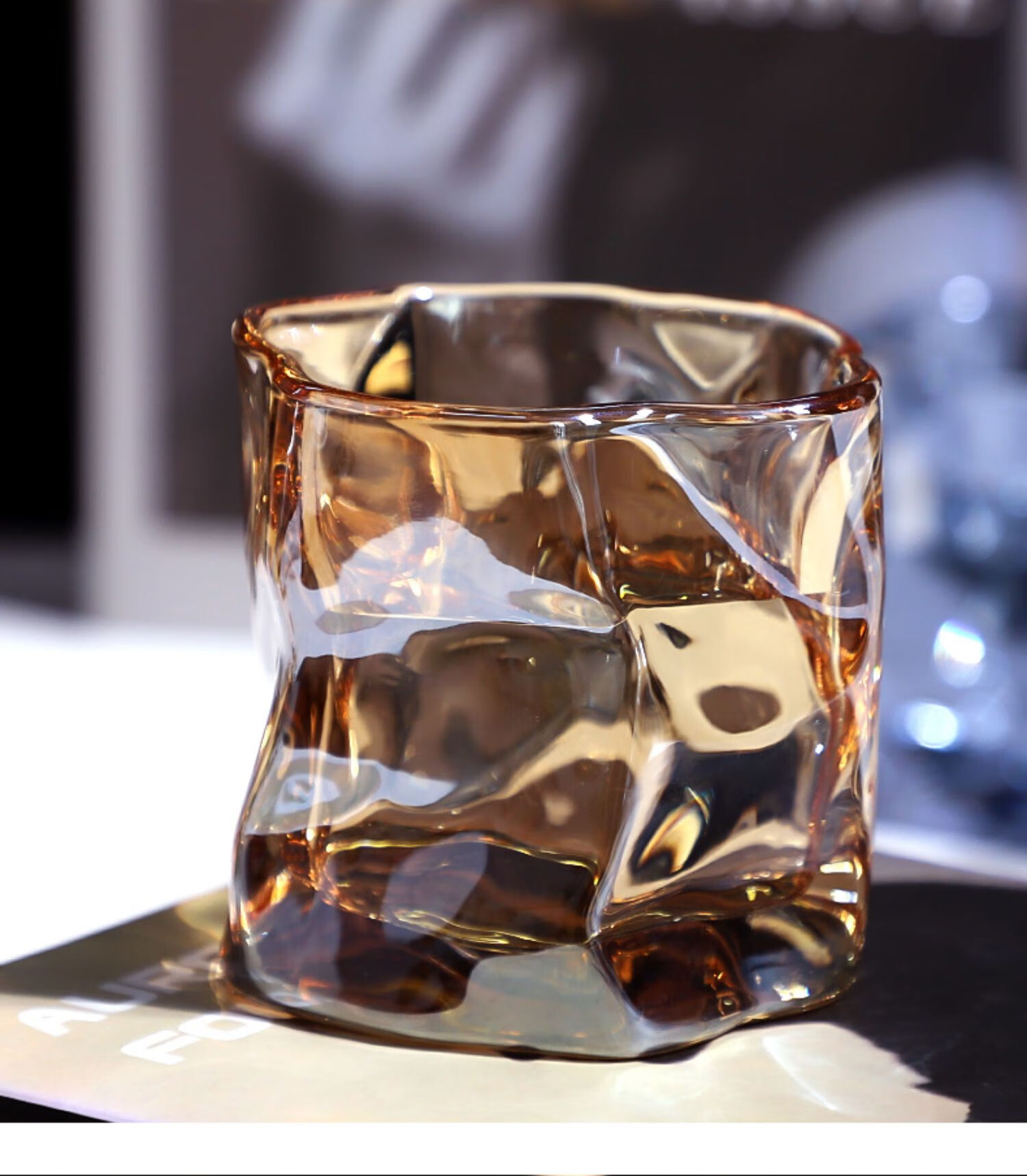 玻璃杯高颜值水杯女酒杯果汁杯子家用夏风咖啡杯高级感啤酒男ins风