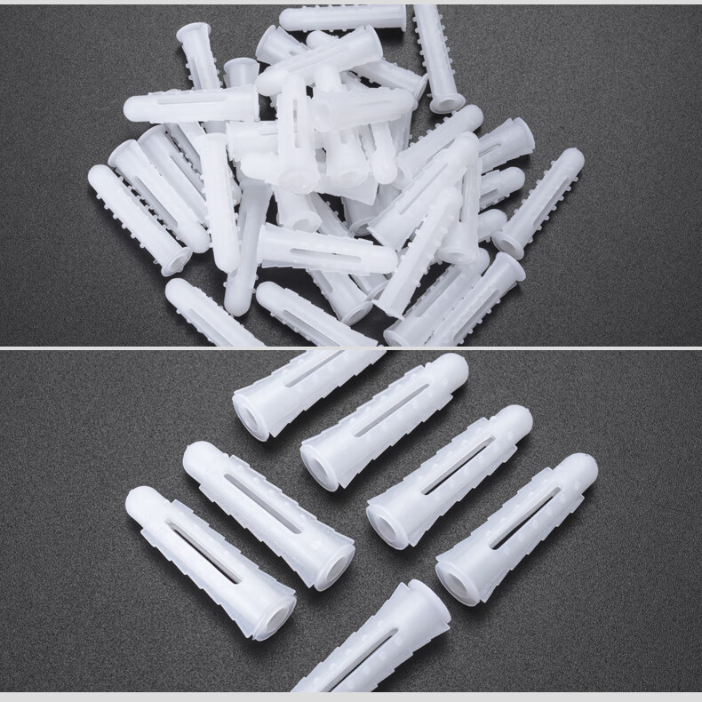 2022新款加强型带刺型塑料膨胀管膨胀螺丝胶塞螺栓涨塞6mm自攻螺丝