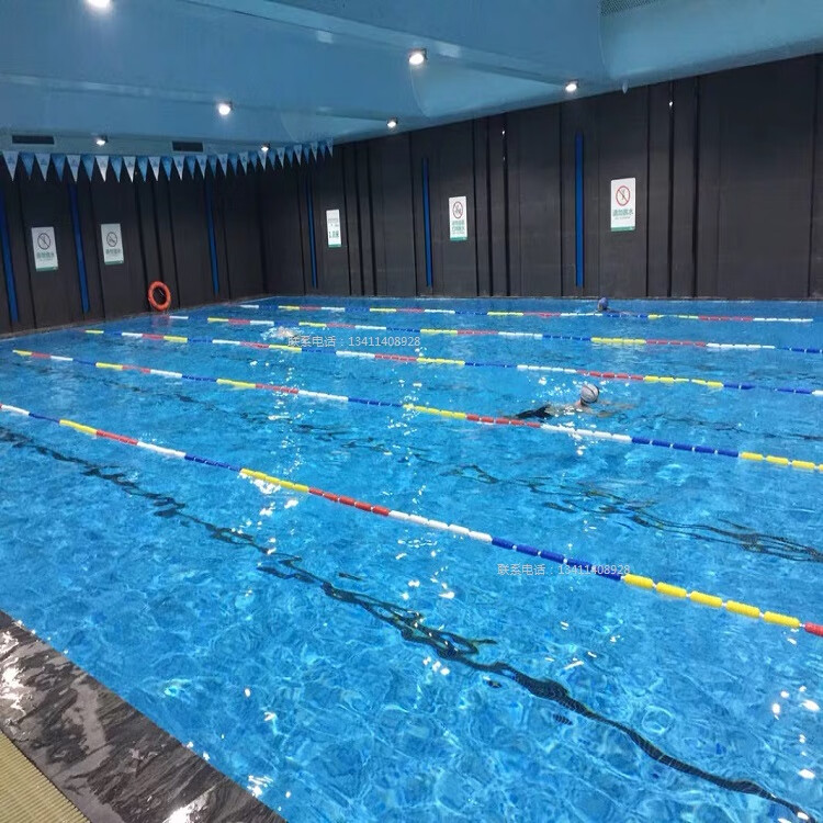 游泳池泳道线水线螺旋形6cm分道线12cm六菱形比赛分隔线浮标浮球9公分