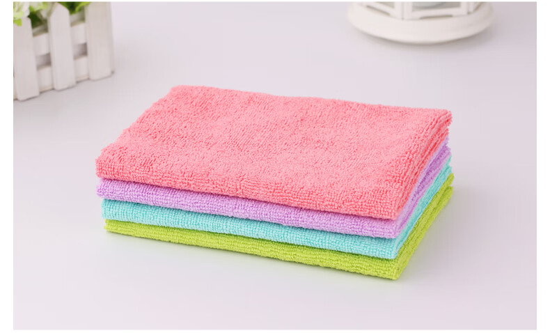 美丽雅抹布多用清洁巾抹布吸水强力去污易清洗不掉毛1袋装热切边老