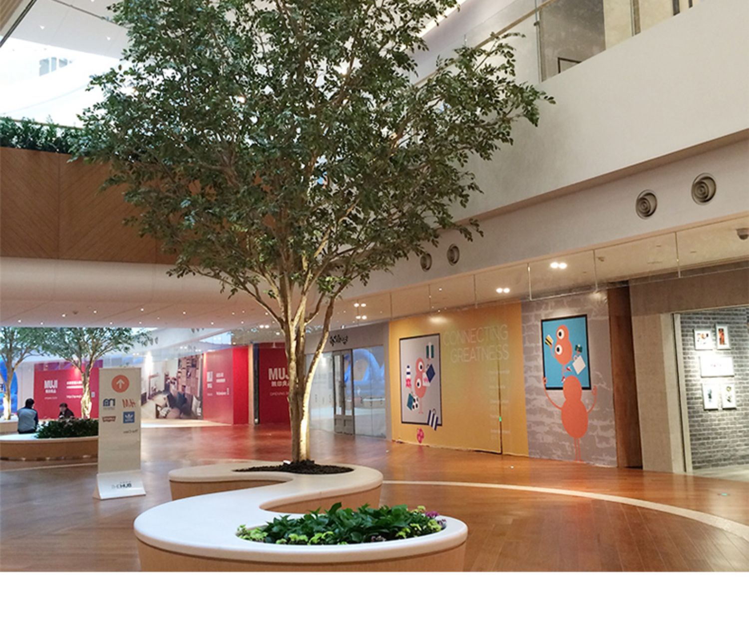 德骊嘉仿真树小榕树室内假树大型盆栽落地绿植酒店商场装饰树景观树