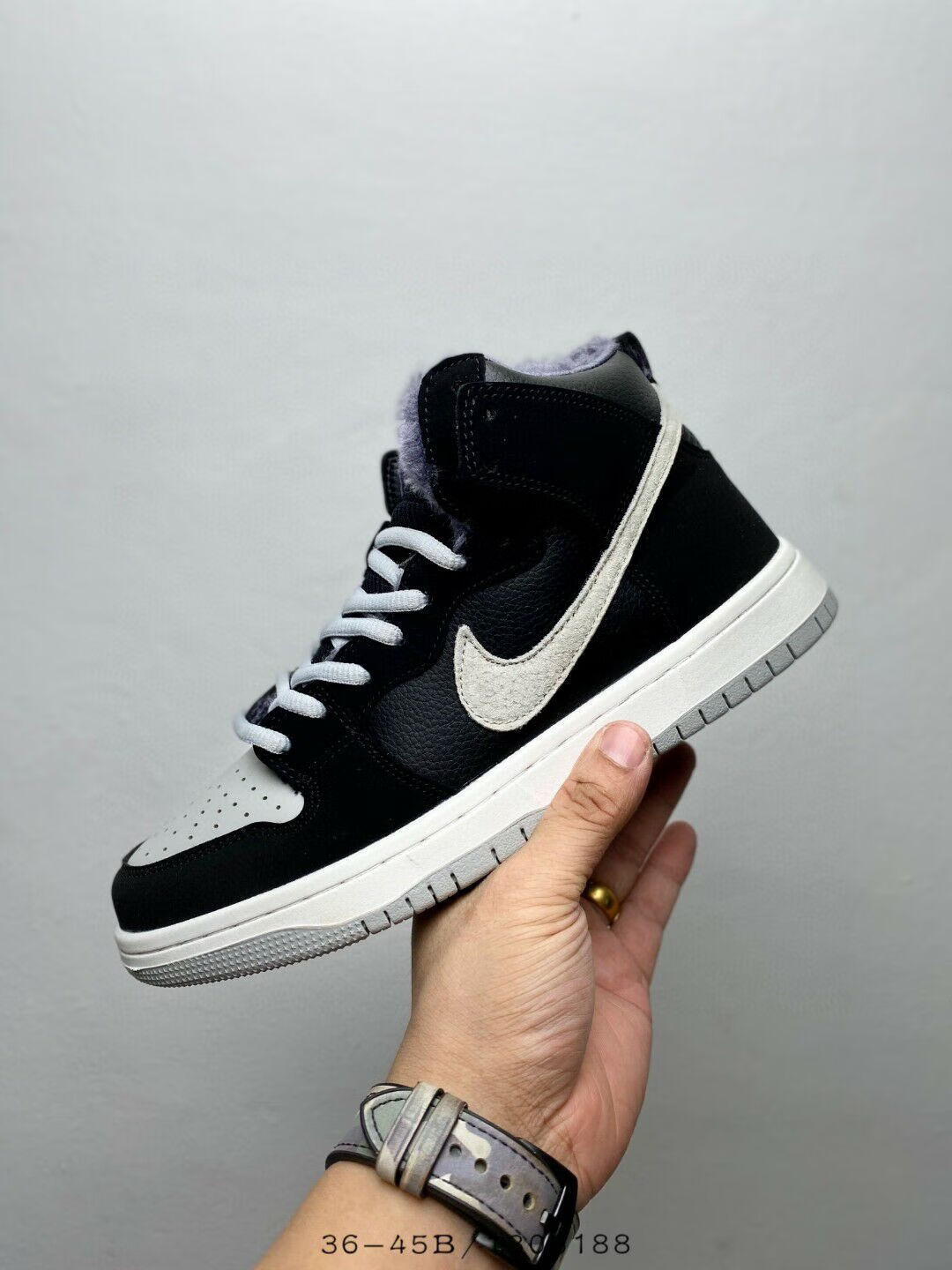 加绒款sb dunk high j-pack "shadow"影子灰中帮时尚休闲板鞋莆田