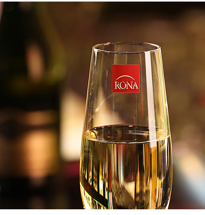 rona捷克进口诺纳水晶玻璃笛形香槟杯气泡酒杯高脚杯红酒杯单个价格
