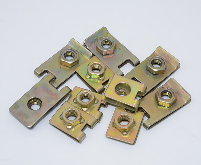 适用于通用牌照底座卡扣螺丝铁片自攻丝前后牌照固定垫片卡子6mm2号10