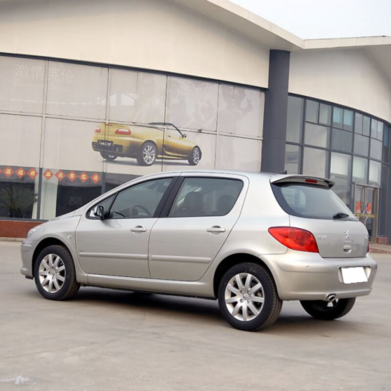 适用于东风标致307尾翼 标志307两厢汽车改装尾翼标致307带烤漆定风翼