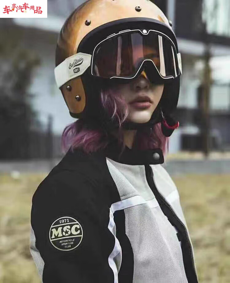 现货法国veldt头盔手工定制复古碳纤维哈雷宝马凯旋ar杜卡迪ai 银箔