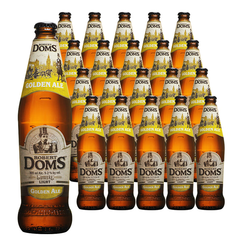 有温度的江河乌克兰啤酒多玛斯小麦白啤酒500ml 瓶装整箱罗伯特多姆斯