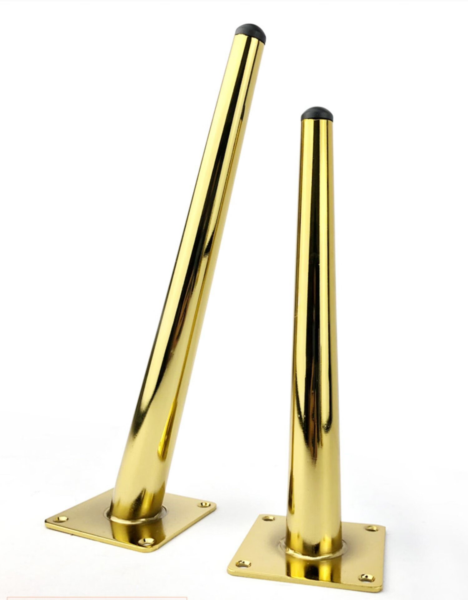 金属加厚不锈钢桌腿吧台腿橱柜柱柜脚桌脚电脑可调支撑脚钢脚斜锥高